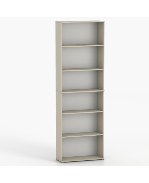 Regał pola 215x80 cm Kaszmir, 6 półek na książki i segregatory